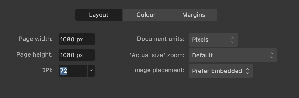 Document-settings-Layout